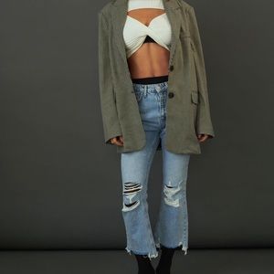 BDG Wilco High-Waisted Cropped Flare Jean